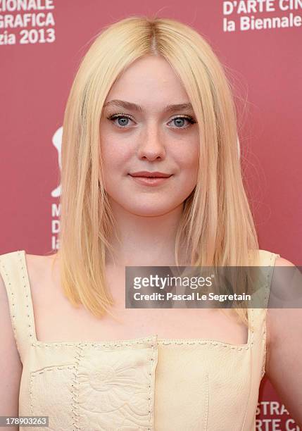 Actress Dakota Fanning attends 'Night Moves' Photocall during the 70th Venice International Film Festival at the Palazzo del Casino on August 31,...