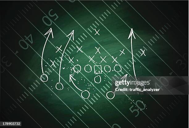 football play drawn out on a field - safety american football player 幅插畫檔、美工圖案、卡通及圖標