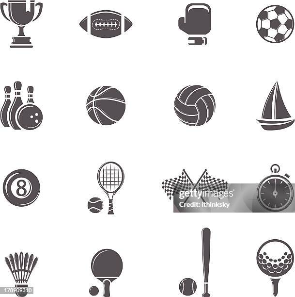 sport icon - american football ball stock illustrations