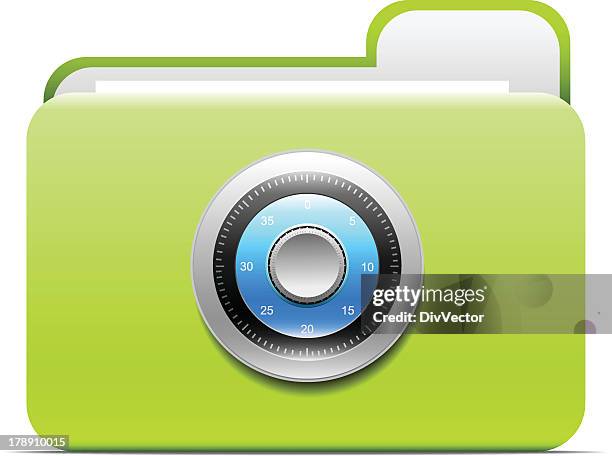 folder and lock - stability control stock illustrations
