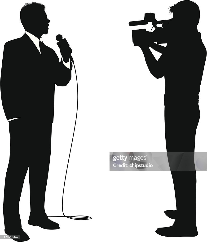 Reporter Objects News Reporter High-Res Vector Graphic - Getty Images