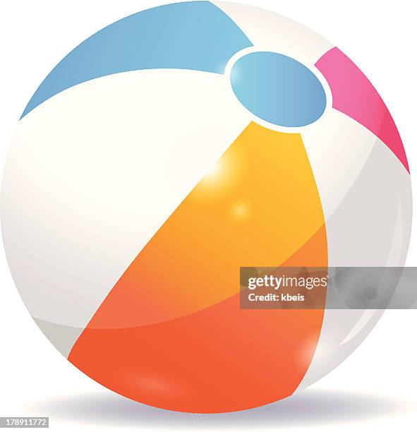 beach ball - beach ball stock illustrations