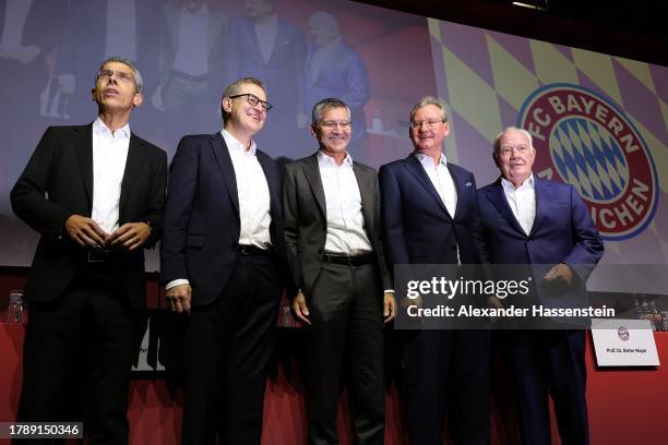 Dr. Michael Diederich, Vice President of FC Bayern München, Jan-Christian Dreesen, CEO of FC Bayern München, Herbert Hainer, Presdient of FC Bayern...