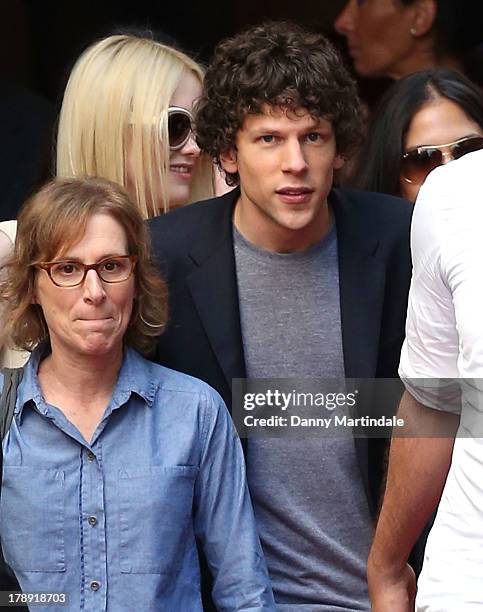 Dakota Fanning and Jesse Eisenberg attend day 4 of the 70th Venice International Film Festival on August 31, 2013 in Venice, Italy.