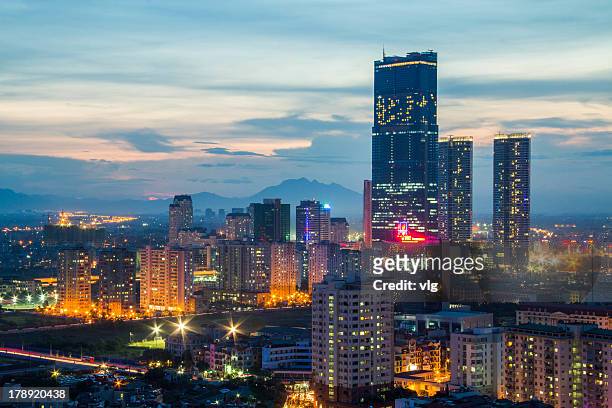 hanoi - hanoi night stockfoto's en -beelden
