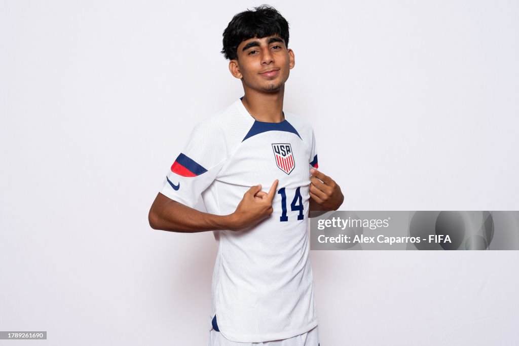 Taha Habroune of USA poses for a photo during the FIFA U17 World Cup