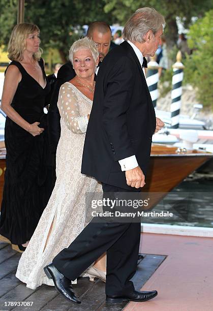 Dame Judi Dench and David Mills attend day 4 of the 70th Venice International Film Festival on August 31, 2013 in Venice, Italy.