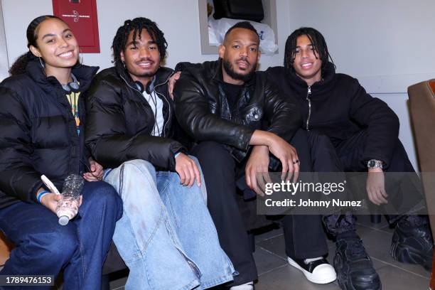 Illia Wayans, Shawn Howell Wayans, Marlon Wayans and Marlon Wayans attend The Apollo Theater on November 11, 2023 in New York City.