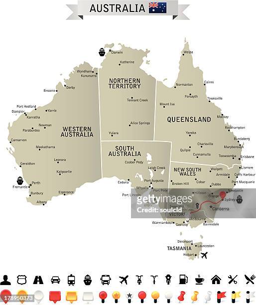 australia - sydney map stock illustrations