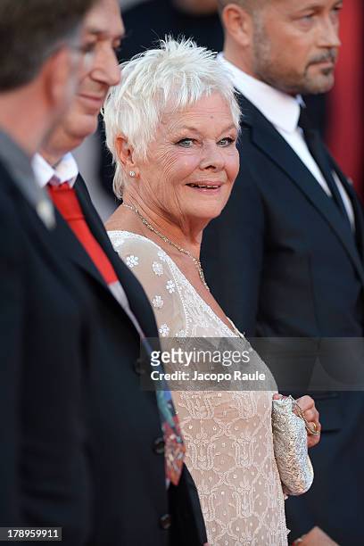 Dame Judi Dench attends the 'Philomenia' Premiere during The 70th Venice International Film Festival at Palazzo del Cinema on August 31, 2013 in...