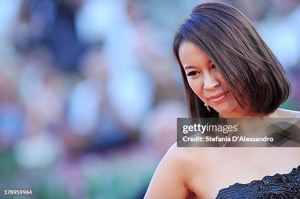 Actress He Wenchao attends the 'Philomenia' Premiere during The 70th Venice International Film Festival at the Palazzo del Casino on August 31, 2013...