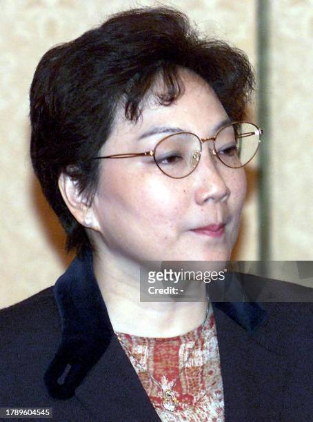 This file photo dated 01 December 1999 shows Deng Rong, the youngest daughter of late Chinese patriarch Deng Xiaoping and author of the new book on...
