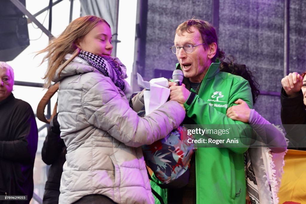 Thunberg Joins Activists In Amsterdam For Climate And Justice Protest
