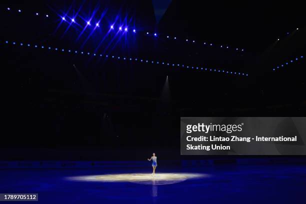 Yelim Kim of Korea performs in the gala exhibition on day three of the ISU Grand Prix of Figure Skating Cup of China at Huaxi Sports Center on...
