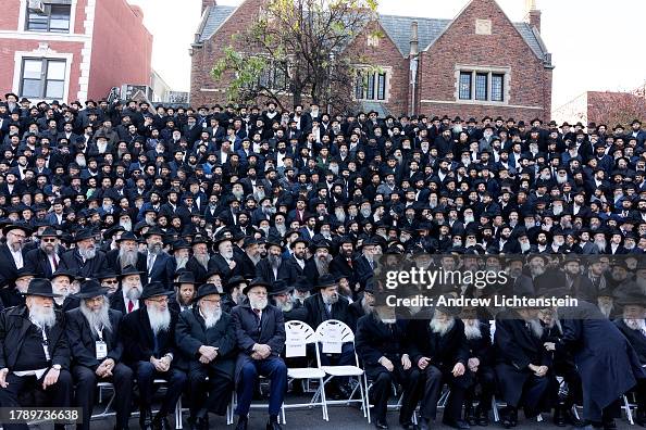 Rabbis Pose For Annual Group Photo In Brooklyn, New York Rabbis Pose For Annual Group Photo In Brooklyn, New York