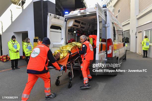 Emergency Tests At Allianz Stadium on November 18, 2023 in Turin, Italy.