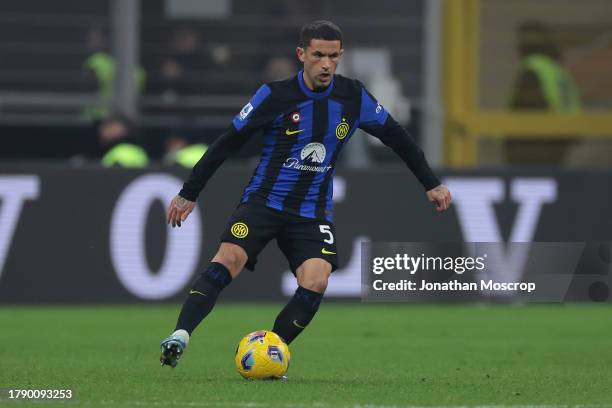 Stefano Sensi of FC Internazionale during the Serie A TIM match between FC Internazionale and Frosinone Calcio at Stadio Giuseppe Meazza on November...