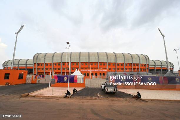 General view of the Amadou Gon Coulibaly Stadium in Korhogo, Ivory Coast on November 18, 2023 ahead of the 2024 Africa Cup of Nations .