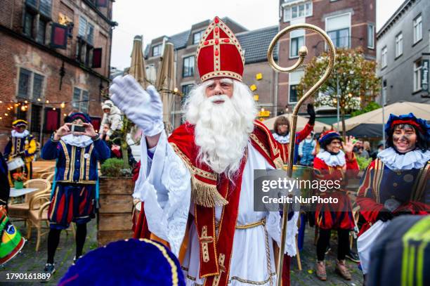 In Nijmegen, St. Nicholas makes his entrance into the city by sailing down the river and following a route through the city accompanied by his...