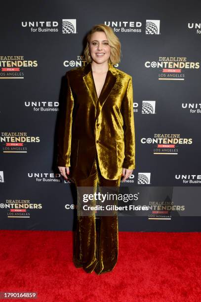 Greta Gerwig at Deadline Contenders Film: Los Angeles held at the Director's Guild of America on November 18, 2023 in Los Angeles, California.