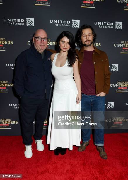 Gary Clark, Eve Hewson and Joseph Gordon-Levitt at Deadline Contenders Film: Los Angeles held at the Director's Guild of America on November 18, 2023...