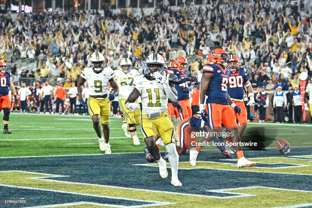 Georgia Tech R&b Georgia Tech running back Jamal Haynes reacts after scoring a... News ...