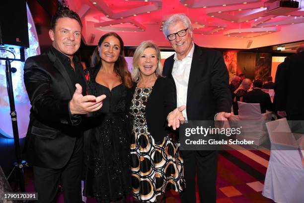 Stefan Mross, Eva Luginger, Marianne Hartl and Michael Hartl during the Patrick Lindner & Hope Kapstadt Foundation charity gala "Gemeinsam für...