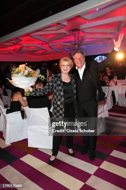 Peggy March and Patrick Lindner during the Patrick Lindner & Hope Kapstadt Foundation charity gala "Gemeinsam für Kinder" on November 18, 2023 at...