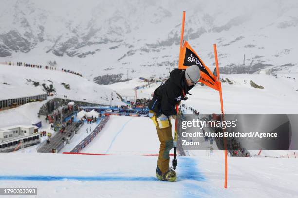 General View . Due to the strong wind , the jury decided to cancel today's downhill race during the Audi FIS Alpine Ski World Cup Women's Downhill on...