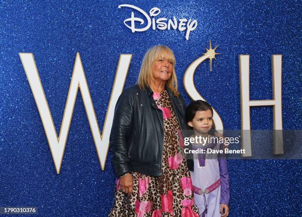 Linda Robson and granddaughter Betsy attend the London Multimedia screening of "Wish" at Odeon Luxe Leicester Square on November 19, 2023 in London,...