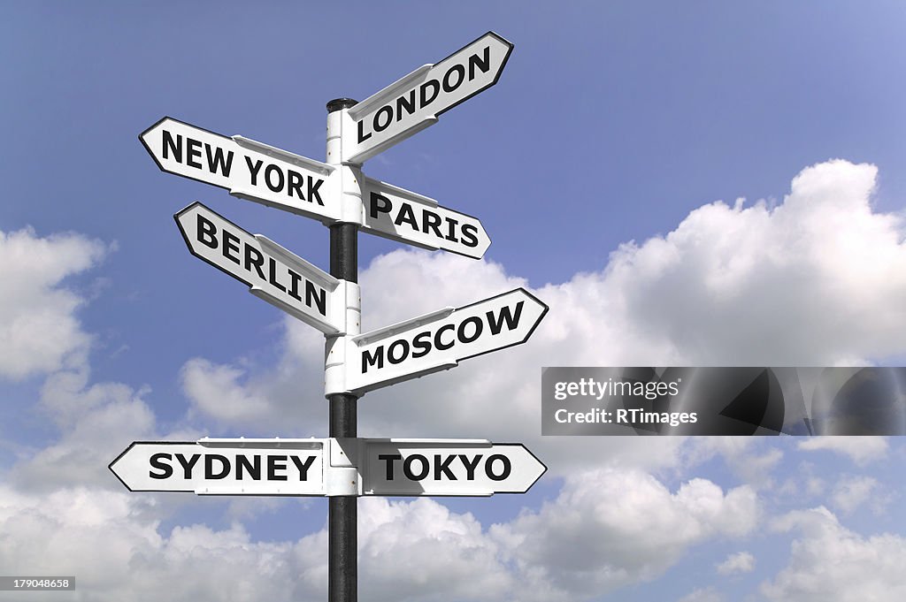 Business Capitals signpost