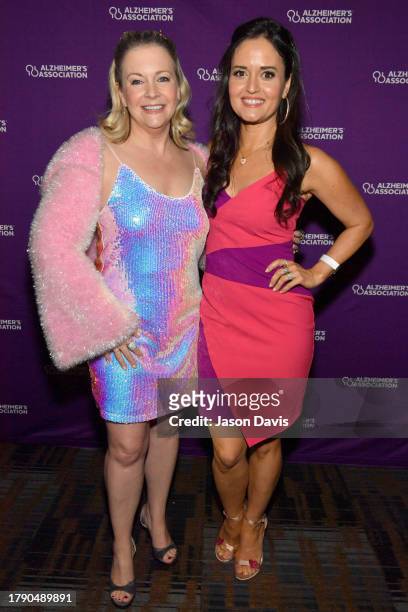 Melissa Joan Hart and Danica McKellar attend Nashville 2000s Dance Party to End ALZ benefiting the Alzheimer's Association at Wildhorse Saloon on...