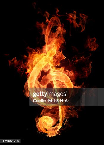 Fire Violin Key High-Res Stock Photo - Getty Images