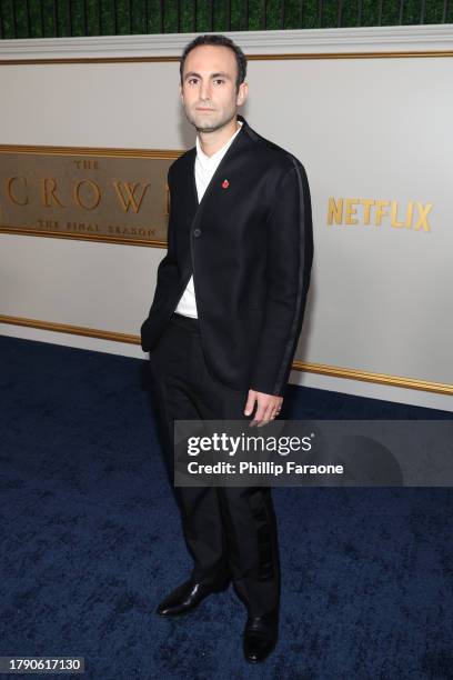 Khalid Abdalla attends Netflix's ''The Crown'' S6 LA Premiere on November 12, 2023 in Los Angeles, California.