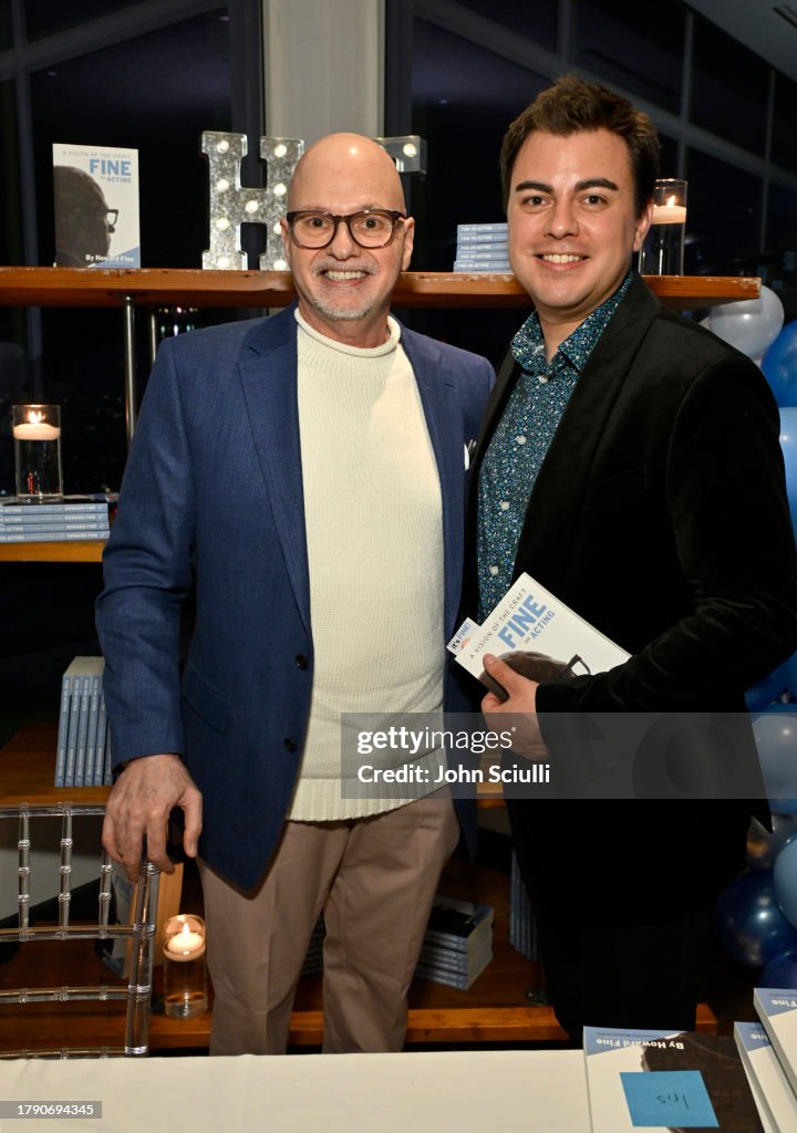 Howard Fine and Ian Cardoni attend the Howard Fine Book Launch at