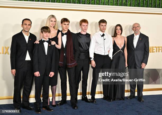 Khalid Abdalla, Fflyn Edwards, Elizabeth Debicki, Rufus Kampa, Luther Ford, Ed McVey, Meg Bellamy and Jonathan Pryce attend the Los Angeles Premiere...