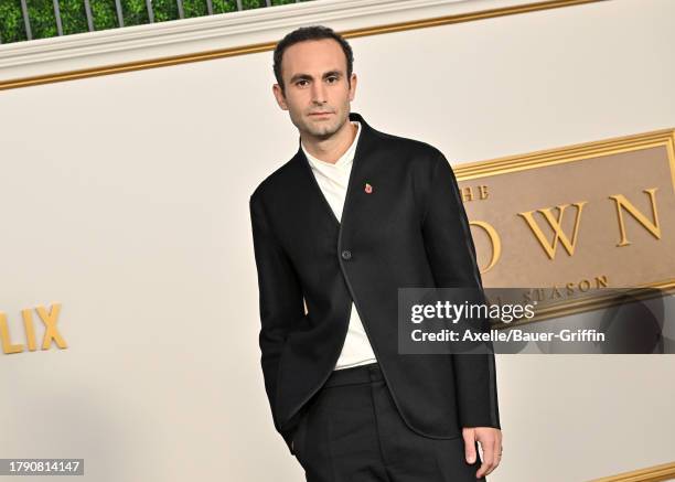 Khalid Abdalla attends the Los Angeles Premiere of Netflix's "The Crown" Season 6 Part 1 at Regency Village Theatre on November 12, 2023 in Los...