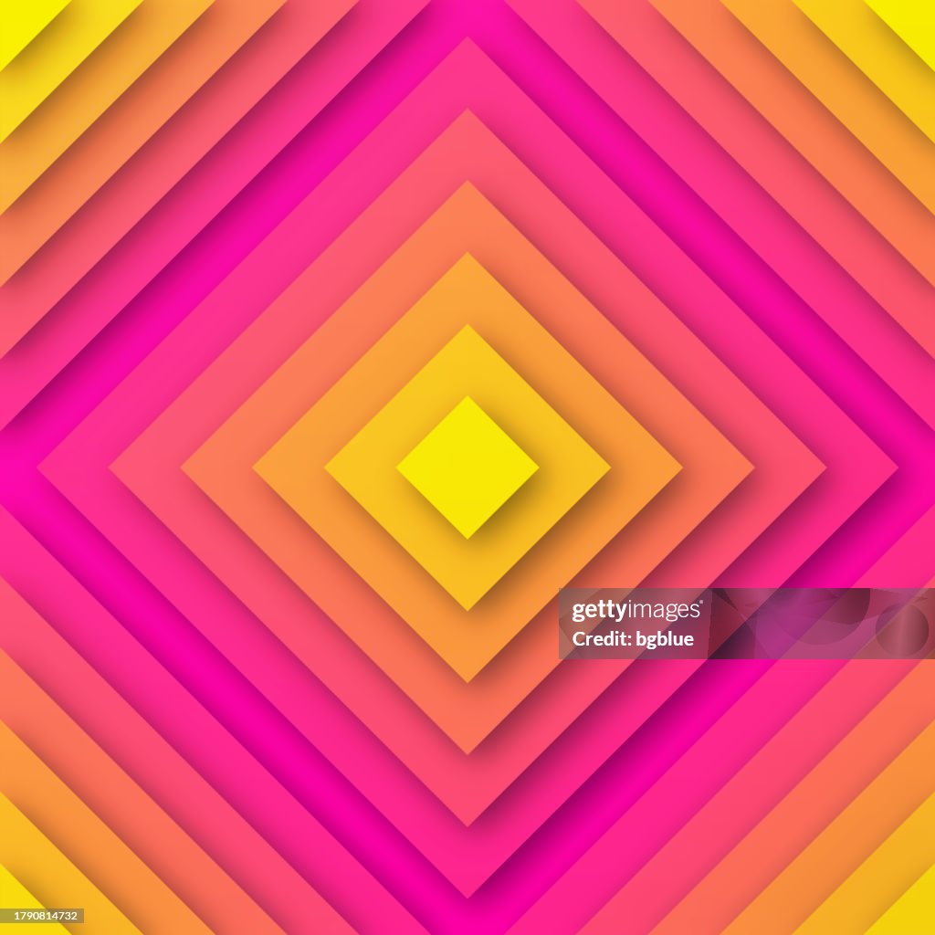 Abstract design with squares and Orange gradients - Trendy background