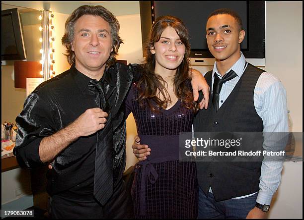 Roberto Alagna, his daughter Ornella and guest at "Sicilien" - Tenor Roberto Alagna Performs Traditional Sicilian Songs At L'Olympia.