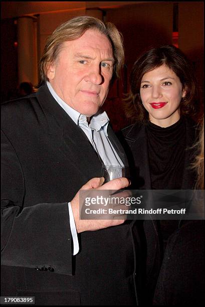 Gerard Depardieu and Clementine Igou at Special Party For Claude Chabrol To Celebrate His 50 Year Career And The Launch Of His Movie "Bellamy" At...