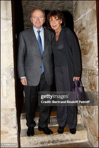 Jacques Toubon and wife Lise Toubon at The Awards Ceremony For Des Meilleurs Plats De L'Annee 2010 By The Lebey Guide At Maison De La Chasse Et De La...