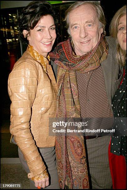 Virginie Thevenet and Baron Jacques De Gunzburg at Premiere Party For "La Traversee Du Desir" By Arielle Dombasle .