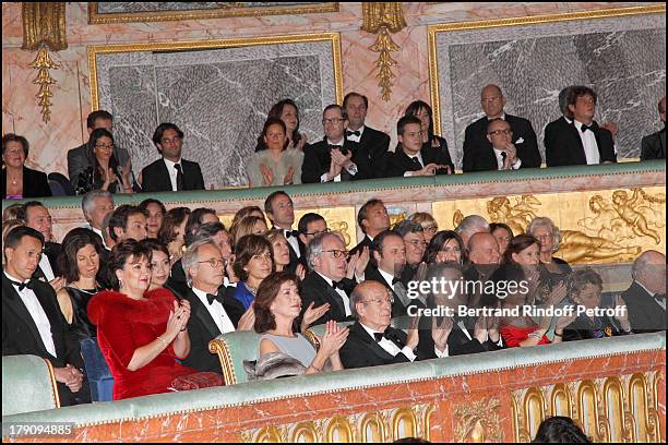 Princesse Caroline De Hanovre Monaco, Valery Giscard D'Estaing, Sir Peter Wesmacott and wife Lady Suzy, Madame Jean Pastorelli, Olivier, Christine...