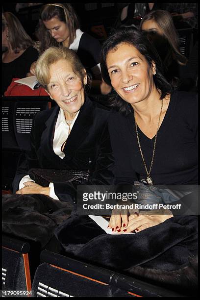 Agnes Cromback with mother Marie Emmanuelle Huyghues Despointes at The Reve D'Enfants Matinee Performance Of Swan Lake At The Opera Bastille...