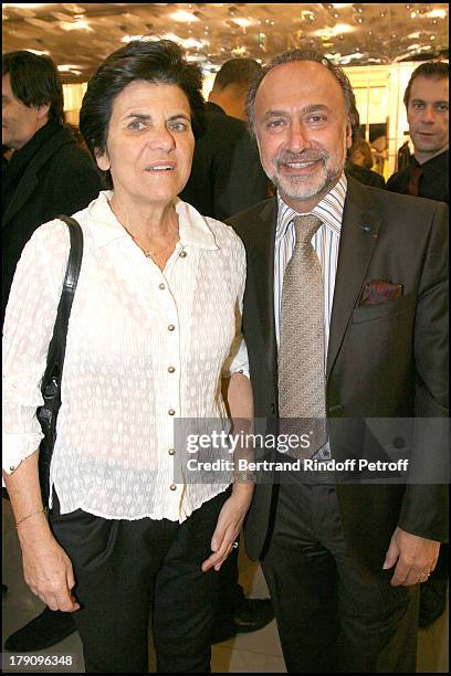 Christiane Houze and Olivier Dassault at Opening Exhibition For "Aujourd'Hui Plus Qu'Hier Et Moins Que Demain" From The Collection Of Clemence and...