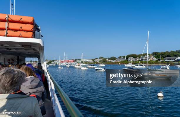 falmouth harbour on nantucket sound - massachusetts bay stock pictures, royalty-free photos & images