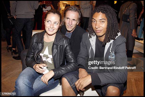 Sophie Christophe, Philippe Dolecky and Paulo Goude at Roger Vivier "A Princess To Be A Queen" Collection.