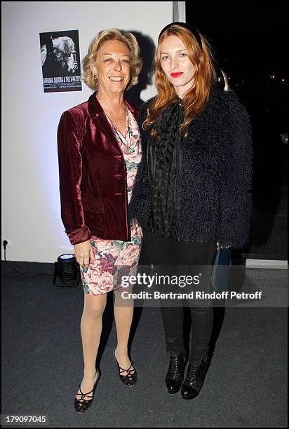 Baronne Anne De Labaume and daughter Josephine De La Baume at The 20th Anniversary Party For The Thaddaeus Ropac Gallery In Paris. Concert Held At...