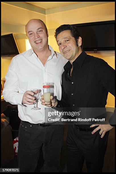 Vincent Parizot, Laurent Gerra at The Laurent Gerra 2010 Show At Olympia In Paris.