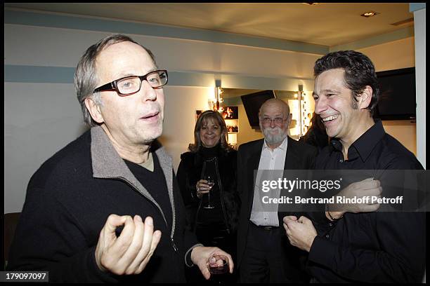 Fabrice Lucchini, Nicole Gerra Jean Michel Boris, Laurent Gerra at The Laurent Gerra 2010 Show At Olympia In Paris.